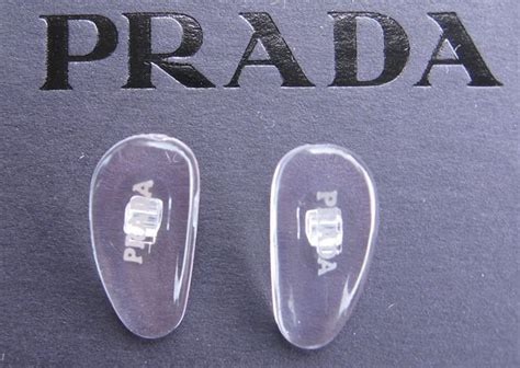 prada authentic nose pads gold print